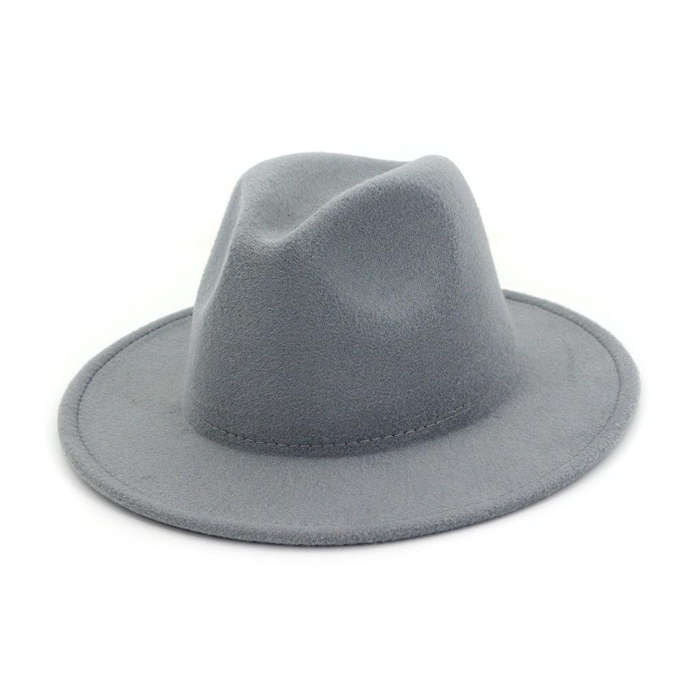 Unisex Fashion Solid Color Large Woolen Hat New Hat Fedora For Men Hats For Women Simple Modern Style Hat Autumn Fashion Hat Winter Multicolor Hat 58-61cm