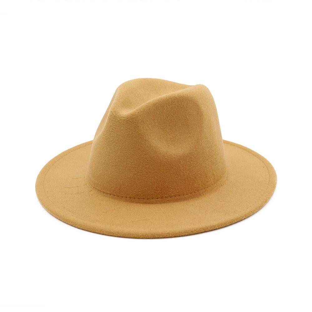 Unisex Fashion Solid Color Large Woolen Hat New Hat Fedora For Men Hats For Women Simple Modern Style Hat Autumn Fashion Hat Winter Multicolor Hat 58-61cm