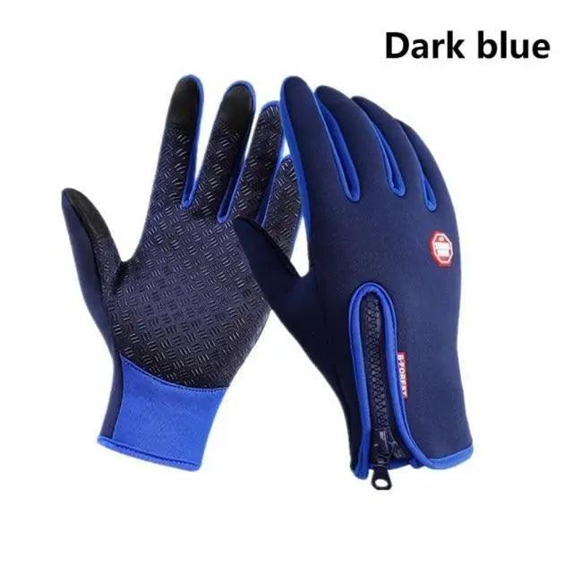 Unisex Stylish Colored Outdoor Waterproof And Windproof Gloves Sports Breathable Non Slip Touch Screen Gloves For Men And Women