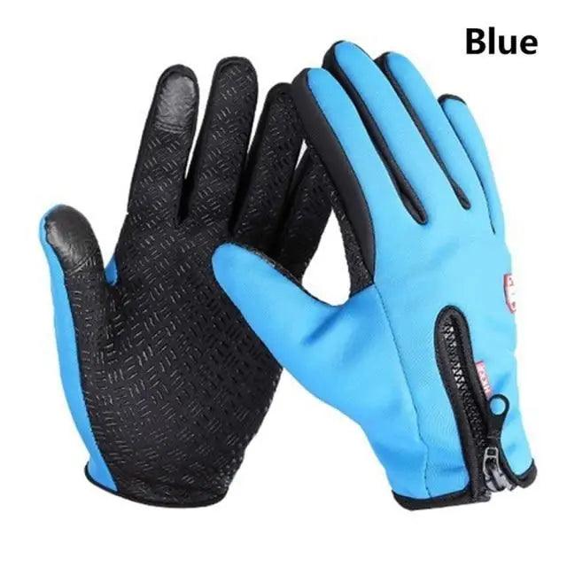 Unisex Stylish Colored Outdoor Waterproof And Windproof Gloves Sports Breathable Non Slip Touch Screen Gloves For Men And Women