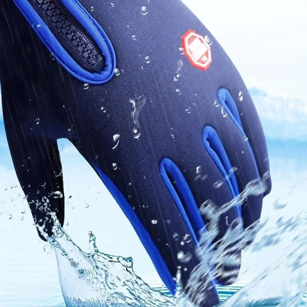 Unisex Stylish Colored Outdoor Waterproof And Windproof Gloves Sports Breathable Non Slip Touch Screen Gloves For Men And Women