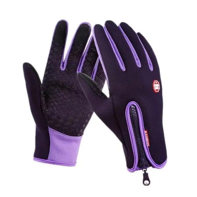 Unisex Touchscreen Winter Thermal Warm Outdoor Gloves Sports Full Finger Fashion Colored Gloves For Men And Women