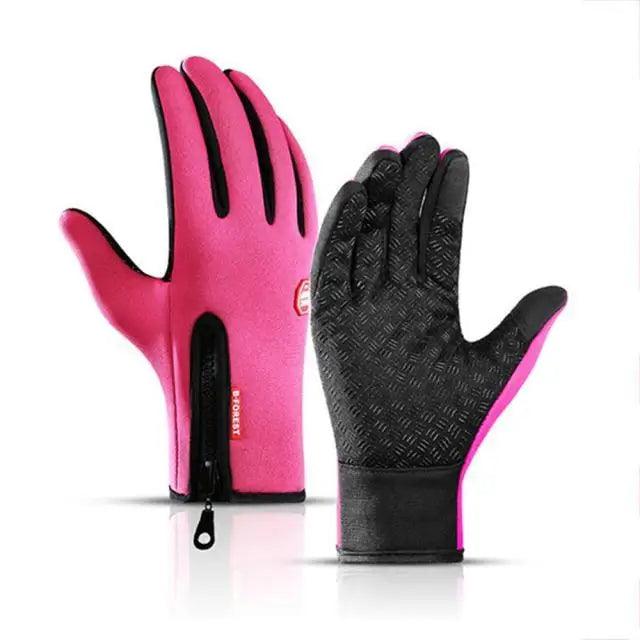 Unisex Touchscreen Winter Thermal Warm Outdoor Gloves Sports Full Finger Fashion Colored Gloves For Men And Women