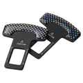 Universal Car Safety Belt Clip Car Seat Belt Buckle Carbon Fiber Car Safety Seat Belt Buckle Alarm Stopper Clip Clamp Extender Car Seat Tool Auto Interior Accessories Vehicle-mounted Bottle Openers Car Accessories