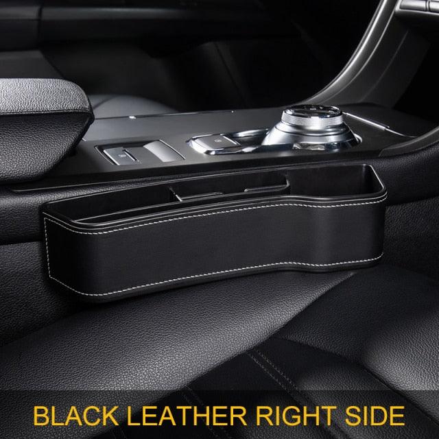 Universal Fit Storage Pockets Adjust Car Seat Gap Organizer PU Leather Car Storage Organizer Car Interior Accessories Universal High Capacity Non-Slip Car Front Seat Crevice Storage Box Organizer Storage Box for Car