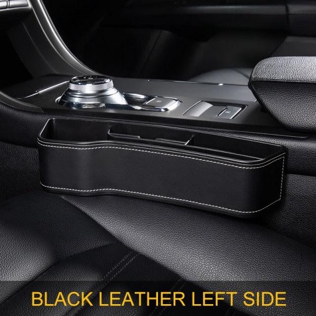 Universal Fit Storage Pockets Adjust Car Seat Gap Organizer PU Leather Car Storage Organizer Car Interior Accessories Universal High Capacity Non-Slip Car Front Seat Crevice Storage Box Organizer Storage Box for Car