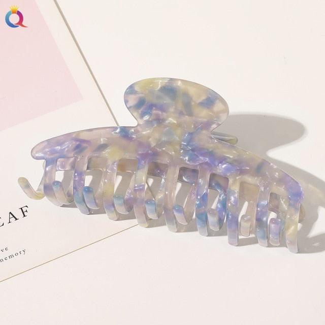 Vintage Acetate Hair Clips for Women Simple Claw Clip Large Geometric Hair Clips for Hair Girls Hair Clip Gorgeous Hair Accessories For Women