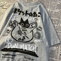 Cute Anime Cat T-Shirt – Vintage Aesthetic Harajuku Kawaii Top