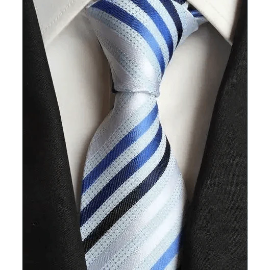 Vintage Business Neck Tie for Men Suit Wedding Party Necktie Formal Dress Classic Striped Men's tie 100% Silk Necktie For Men