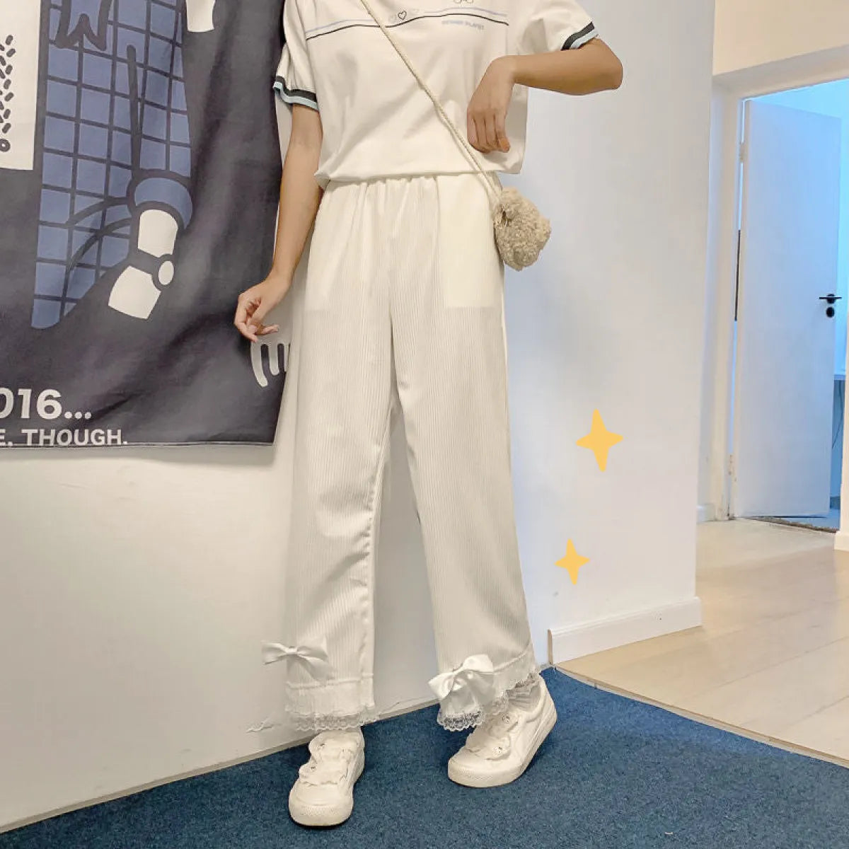 Vintage-Inspired Lolita Corduroy Trousers