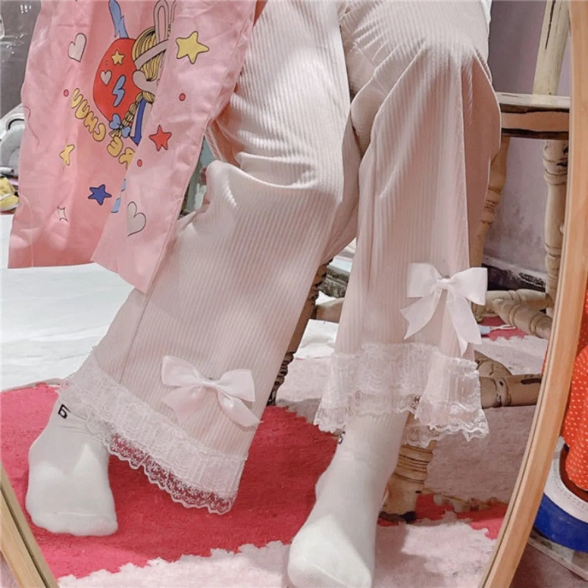 Vintage-Inspired Lolita Corduroy Trousers
