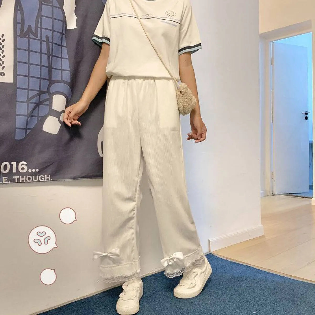 Vintage-Inspired Lolita Corduroy Trousers