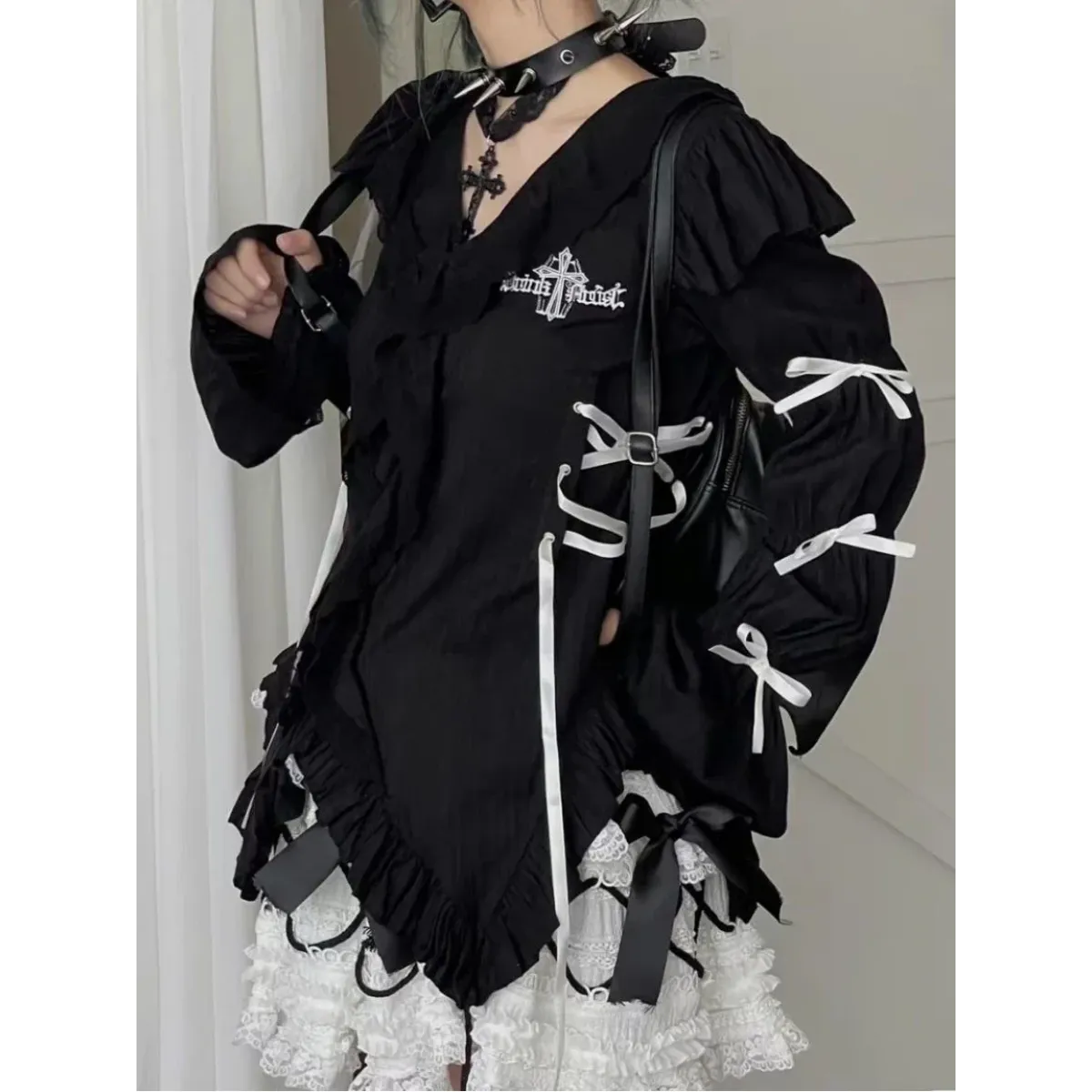 Vintage Lace Blouse - Aesthetic Harajuku Fairycore Top