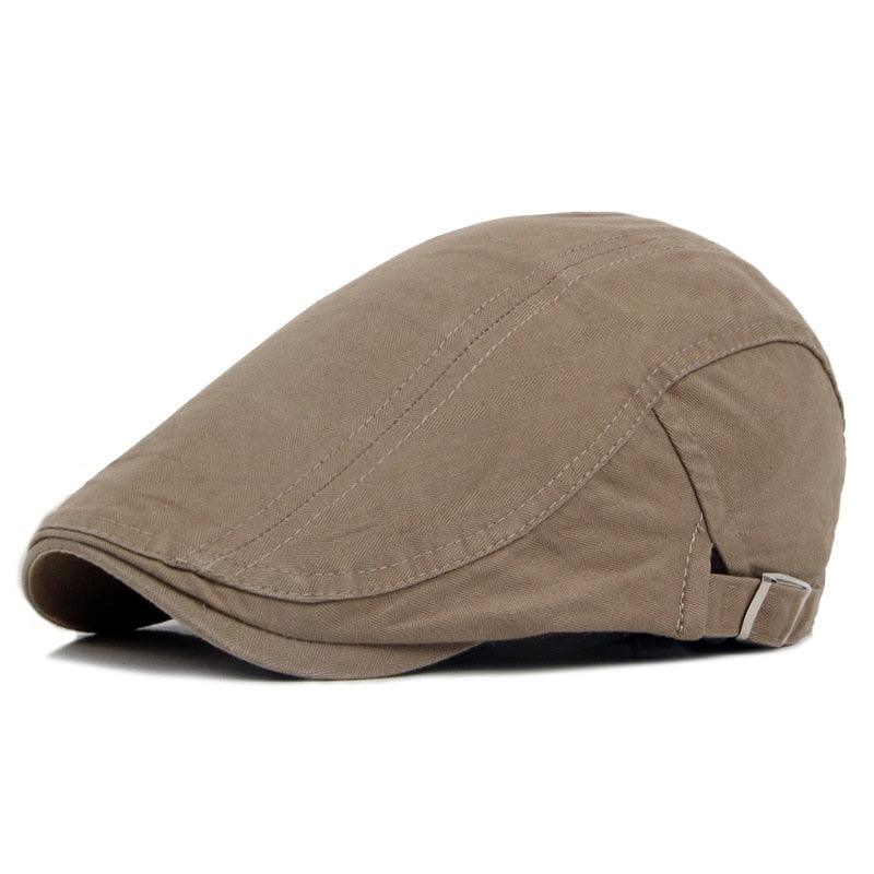 Vintage Men Beret Hats Classic Simple Winter Warm Caps Cotton Comfortable Autumn Beret Flat Hat Quality Durable Retro Men's Hat Unique Berets For Men Retro Cap