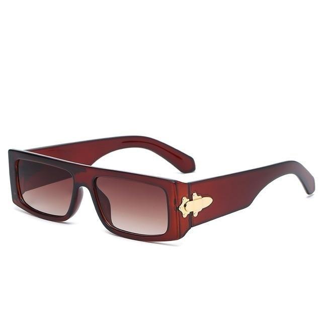 Vintage Polarized Sunglasses for Men Women Retro Square Sun Glasses Small & Rectangle Shape Sunglasses For Men & Women New Square Shape Sun Glasses In Luxury & Branded Style Traveling  Shades For Men & Women