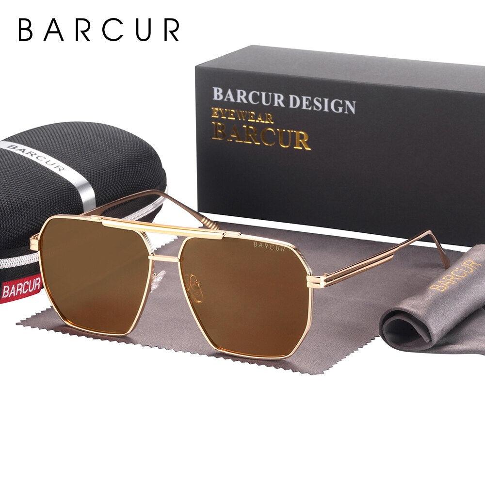 Vintage Retro Oversized BARCUR Big Frame Sunglasses for MenSun Glasses UV400 Large Vintage Retro Shades Eyewear Stevvex Sunglasses