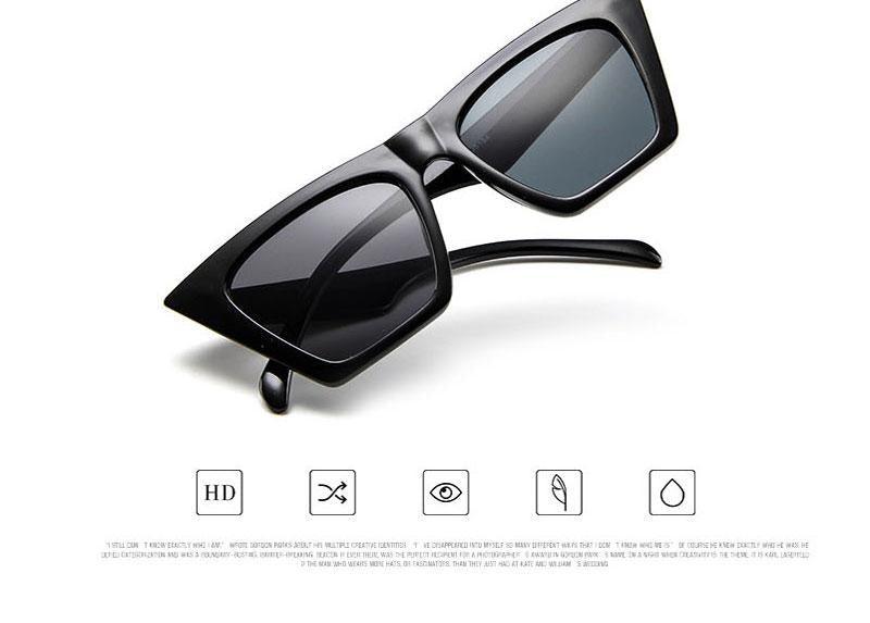 Vintage Square Cat Eye Sunglasses Women Retro Trendy Cateye Sunglasses Popular Sunglasses In High Quality And Colorful Frames Glasses For Women New Retro Eyewear Women