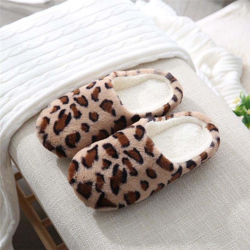 Winter Home Slippers Women Cotton Shoes Soft Plush Indoor Slippers Shoes For Women Men Couple Warm Fur Slippers Cute Comfy Fuzzy Knitted Memory Foam Slip On House Slippers