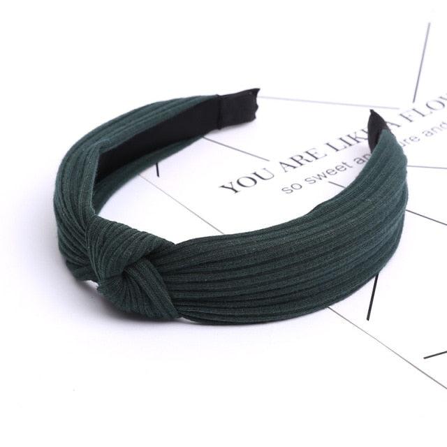 Women Fashion Hairband Suede Knotted Solid Color Headband for Women Fashion Bowknot Hairband Handmade Hair Hoop Gorgeous Hair Accessories For Women