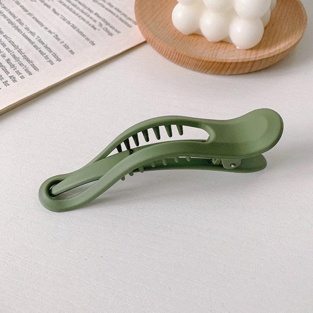 Women Large Hair Clamping Candy Color Hair Clip Seamless Plastic Duckbill Claw for Women Girls Simple Hairpins Gorgeous Hair Accessories For Women