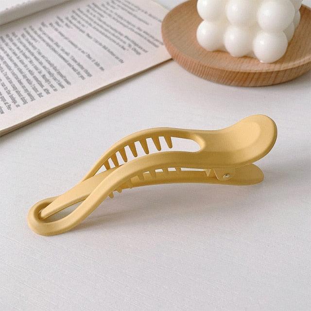 Women Large Hair Clamping Candy Color Hair Clip Seamless Plastic Duckbill Claw for Women Girls Simple Hairpins Gorgeous Hair Accessories For Women
