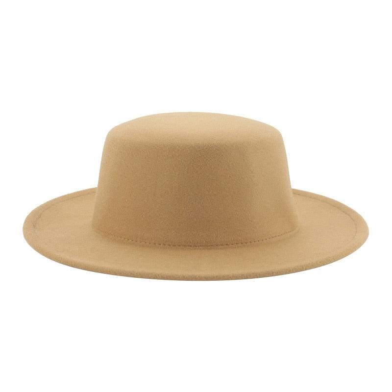 Women Luxury Fedora Hat Women Fedora Hat Women Solid Wide Brim Winter Men Hat Retro Wide Autumn Unique Style Men Hat Vintage Brown Formal Wedding Fedora Hats