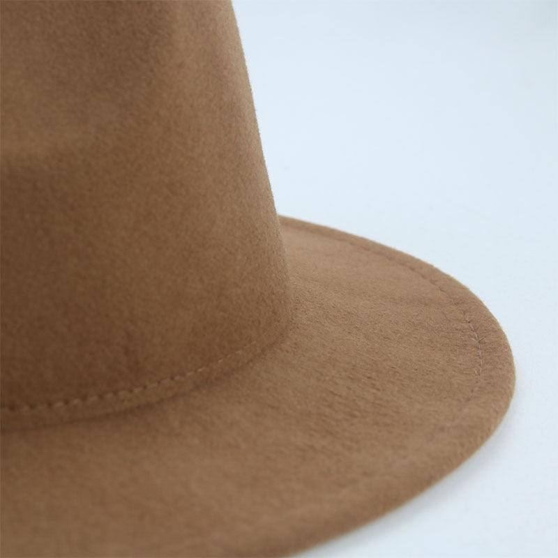 Women Luxury Fedora Hat Women Fedora Hat Women Solid Wide Brim Winter Men Hat Retro Wide Autumn Unique Style Men Hat Vintage Brown Formal Wedding Fedora Hats