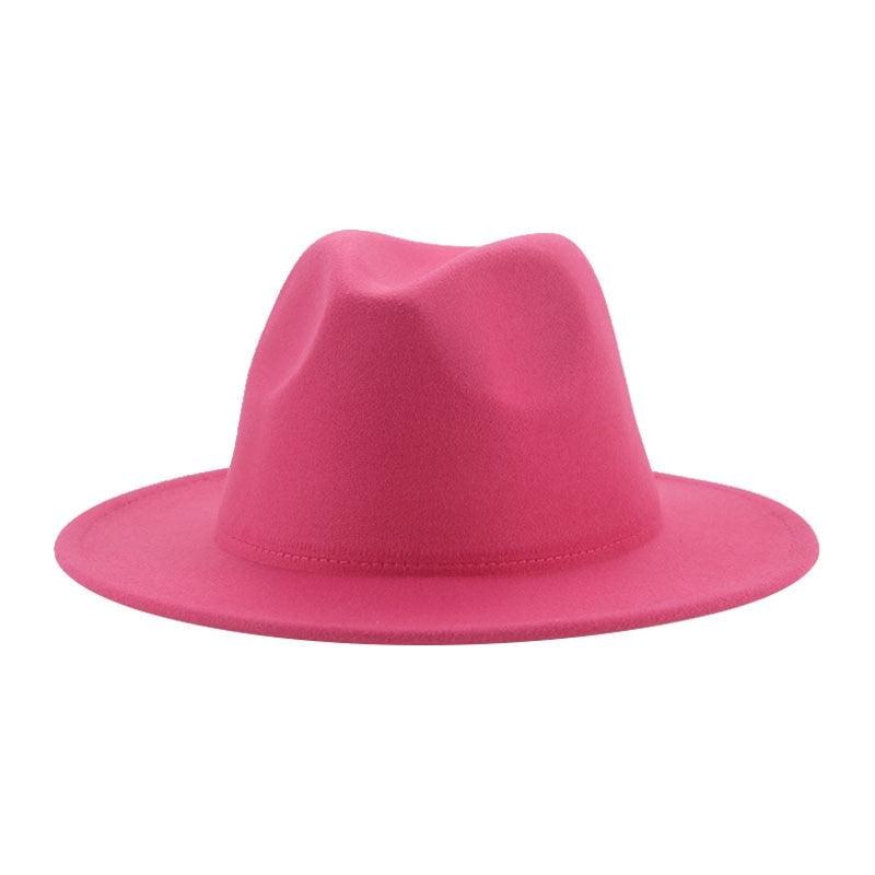 Women Luxury Fedora Hat Women Fedora Hat Women Solid Wide Brim Winter Men Hat Retro Wide Autumn Unique Style Men Hat Vintage Brown Formal Wedding Fedora Hats