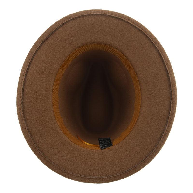 Women Luxury Fedora Hat Women Fedora Hat Women Solid Wide Brim Winter Men Hat Retro Wide Autumn Unique Style Men Hat Vintage Brown Formal Wedding Fedora Hats