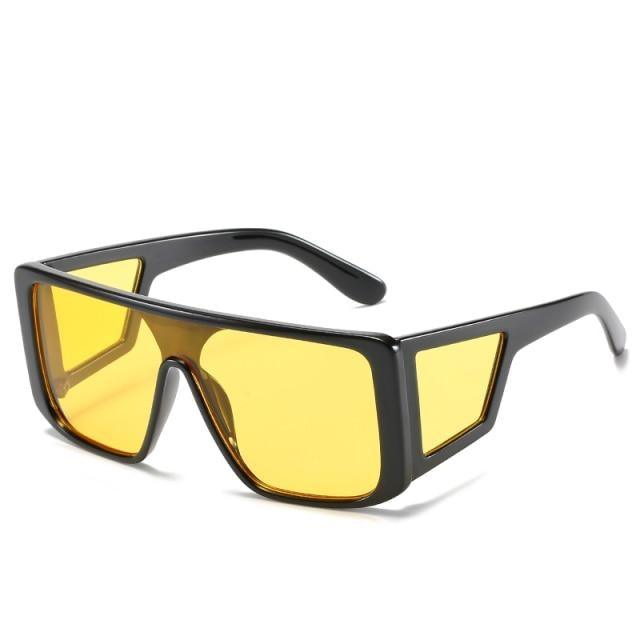 Women Luxury Square Design Colorful Sunglasses For Women New Big Oversized Flat Top Sun Glasses For  Female Shades For Men Stylish Frames Retro Design Sunglasses