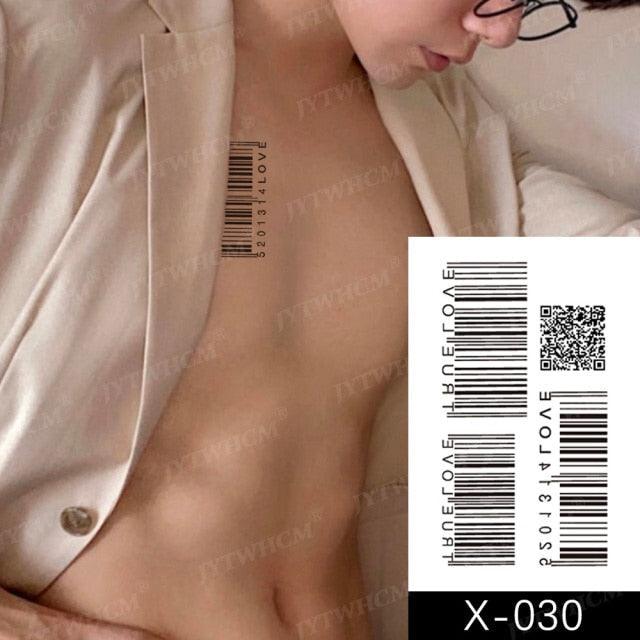 Women's Different Stickers Tattoo Temporary Waterproof Neck Arm Leg Tattoo Colorful Design