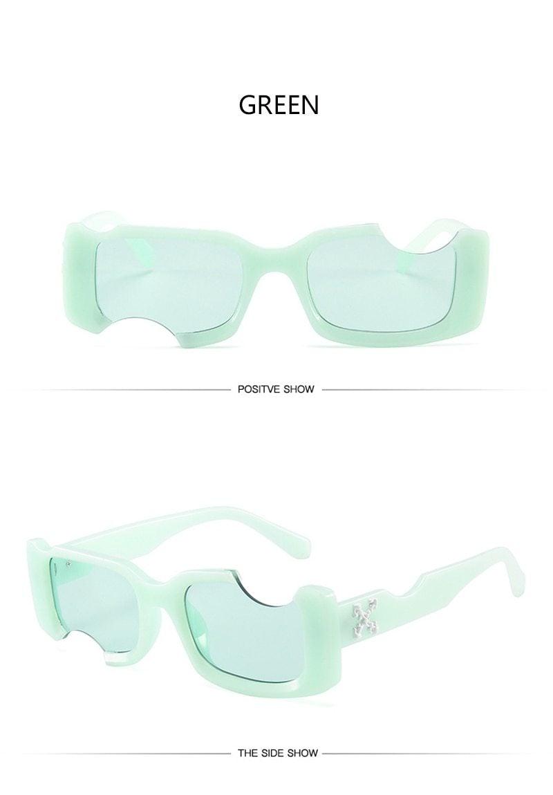Women Sunglasses New Trending Vintage Rectangle Shape Sun Glasses In Decent Colors Black Pink Lenses Fashionable  Luxury Design Sunglasses