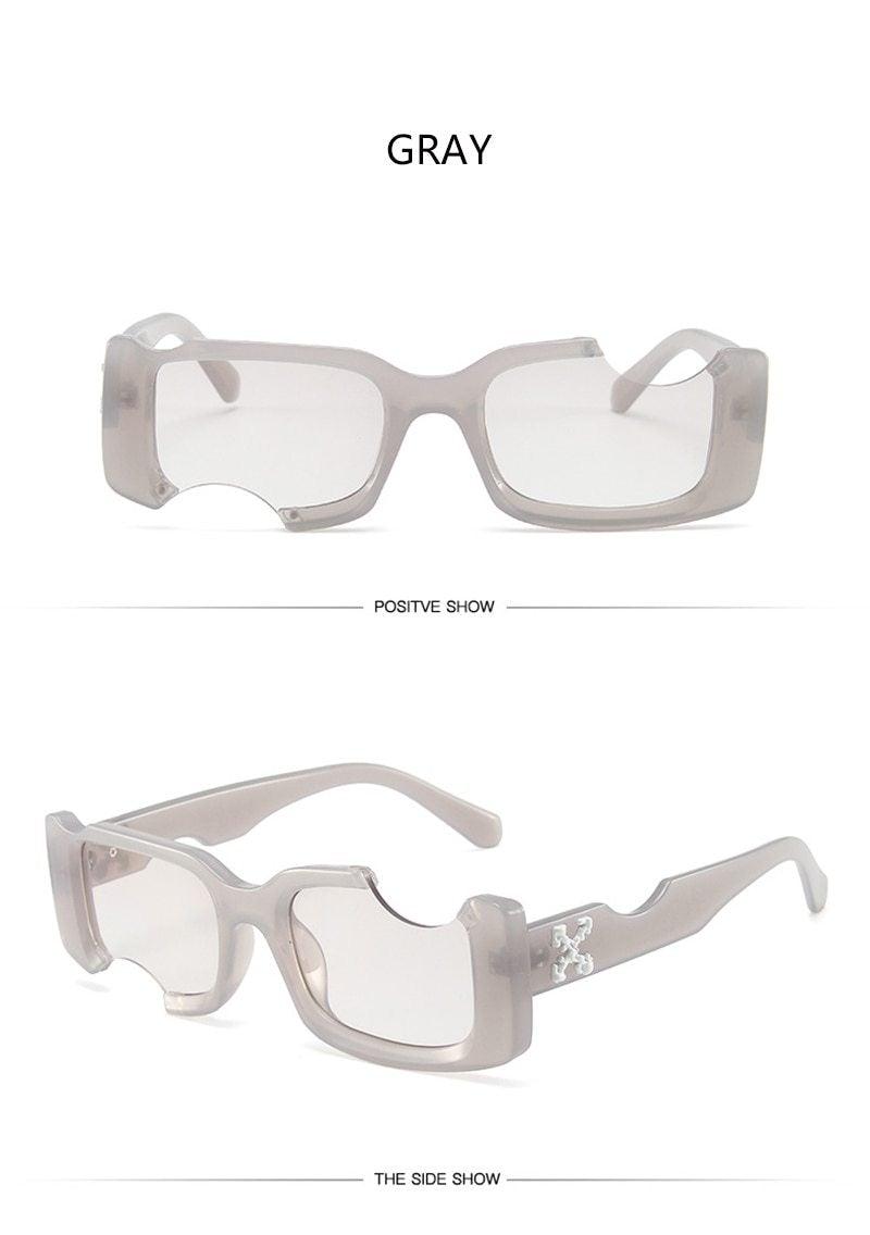 Women Sunglasses New Trending Vintage Rectangle Shape Sun Glasses In Decent Colors Black Pink Lenses Fashionable  Luxury Design Sunglasses