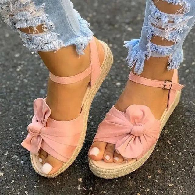 Womens Casual Stylish Sandals Summer Flats Elegant Comfort Buckle Strap Fashion Design