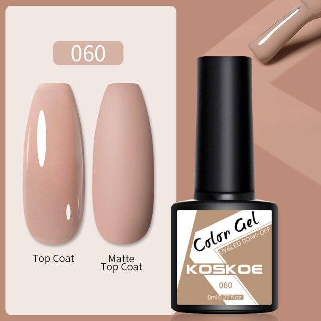 Womens Glossy Colorful 8ml Nail Gel Polish Permanent UV LED Summer Winter High Quality Fashion Design