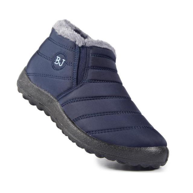 Womens Snow Boots Ankle Hook Look Fur Plush Inside Waterproof Down Winter Boots Shoes Winter Snow Boots Fur Lined Warm Ankle Boots Slip On Waterproof Outdoor Sport Booties