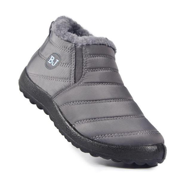 Womens Snow Boots Ankle Hook Look Fur Plush Inside Waterproof Down Winter Boots Shoes Winter Snow Boots Fur Lined Warm Ankle Boots Slip On Waterproof Outdoor Sport Booties