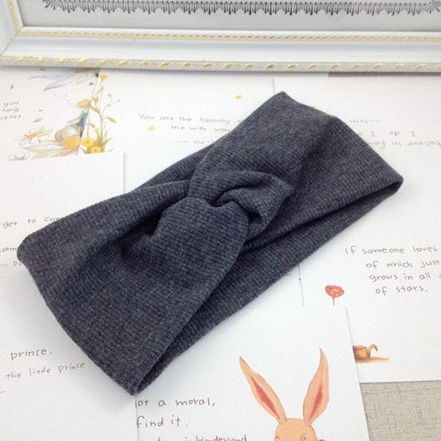 Woolen Cross Cross Top Knot Elastic Hair Bands for Women Soft Solid Color Turban Headbands Women Girls Gorgeous Hair Accessories For Women